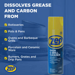 Zep Heavy-Duty Foaming Oven and Grill Cleaner - 19 oz