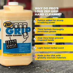 Zep Grip Hand Cleaner – Tough on Dirt, Gentle on Hands – 1 Gallon