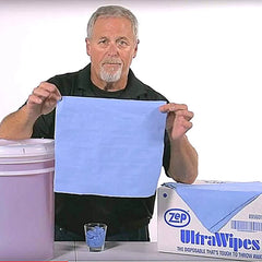 Zep Reach Industrial Strength Hand Cleaner and Zep Ultra Wipes Shop Towels Bundle - 1 Gal