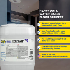 Zep Strip-Ease Heavy-Duty Floor Stripper – Removes Floor Finish – 5 Gallon
