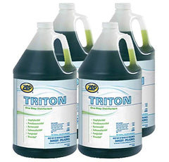 Zep Triton - 1 Gallon (Case of 4) - 121524 - One-Step-Disinfectant, Sanitizer, Deodorizer, For Hospitals, Institutional and Industrial Use