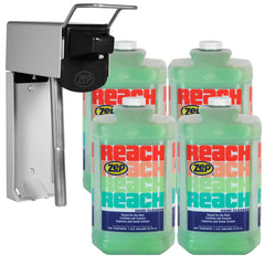 Reach Industrial Strength Hand Cleaner and Zep D-4000 Hand Soap Dispenser Bundle - 1 Gal