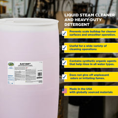 Zep Blast Away – Liquid Steam Cleaner and Heavy-Duty Detergent – 55 Gallon