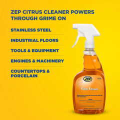 Zep Citrus Cleaner – Removes Grease and Oil – 32 oz.