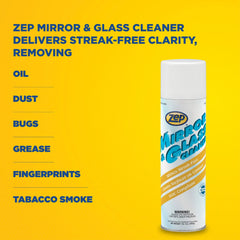 Zep Mirror & Glass Cleaner – Streak-Free Shine – 18 oz.