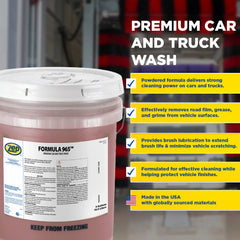Zep Formula 965 Premium Car and Truck Wash – Heavy-Duty Automotive Cleaner Powder – 35 Pounds