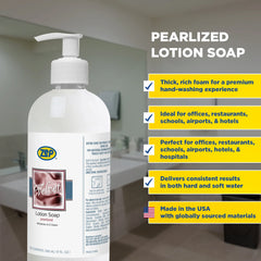 Zep Velvet Pearlized Lotion Soap – Moisturizes as it Cleans – 500 mL