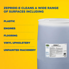 Zepride-E General-Purpose Cleaner & Degreaser – Fast-Acting Grease Removal – 55 Gallons