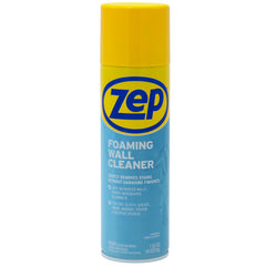 Zep Foaming Wall Cleaner 18 oz and Blue Microfiber Rag