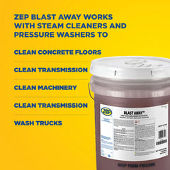Zep Blast Away – Liquid Steam Cleaner and Heavy-Duty Detergent – 5 Gallon