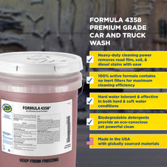 Zep Formula 4358 – 100% Active Car and Truck Wash – 35 lbs