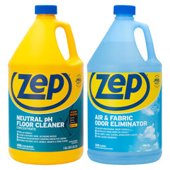 Zep Neutral pH Floor Cleaner Concentrate 1 Gal and Zep Air & Fabric Odor Eliminator 1 Gal
