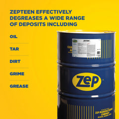 ZepTeen Ready-To-Use Self-Emulsifying Solvent Degreaser – Industrial Equipment Cleaner – 55 Gallon