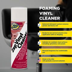Zep Vinyl Cleaner – Cleans Furniture, Automotive and Marine Surfaces – 18 oz.