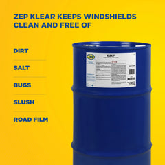 Zep Klear Windshield Washer Cleaner Concentrate – Industrial Windshield Washer Fluid – 20 Gallon