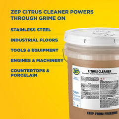 Zep Citrus Cleaner – Removes Grease and Oil – 5 Gallon