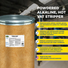 Zep Formula 9862 Alkaline Hot Vat Stripper – Removes Grease and Rust – 500 Pounds