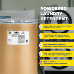 Zep Vantio Powder Laundry Detergent – Industrial Strength Cleaning – 500 Pounds