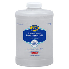 Zep Instant Hand Sanitizer Gel – Kills 99.99% of Germs – 32 oz