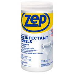 Zep Clean'Ems Spirit II Disinfectant Towels - 80 Towels/Canister