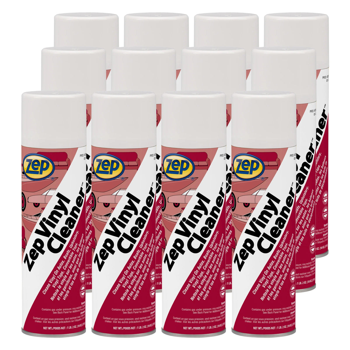 Zep Vinyl Cleaner – Cleans Furniture, Automotive and Marine Surfaces – 18 oz.