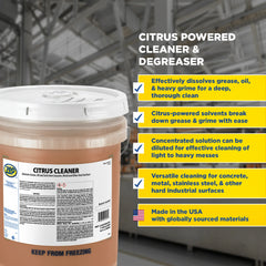 Zep Citrus Cleaner – Removes Grease and Oil – 5 Gallon