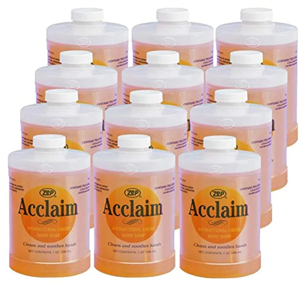 Zep Acclaim AB Antibacterial Hand Soap – Remove Soils and Decreases Bacteria – 32 oz