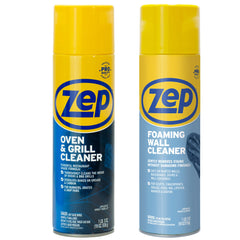 Zep Heavy-Duty Oven and Grill Cleaner 19 oz and Zep Foaming Wall Cleaner 18 oz