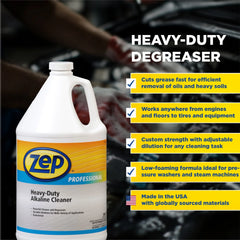 Zep Professional Heavy-Duty Degreaser – Powerful Grease and Oil Removal – 1 Gallon
