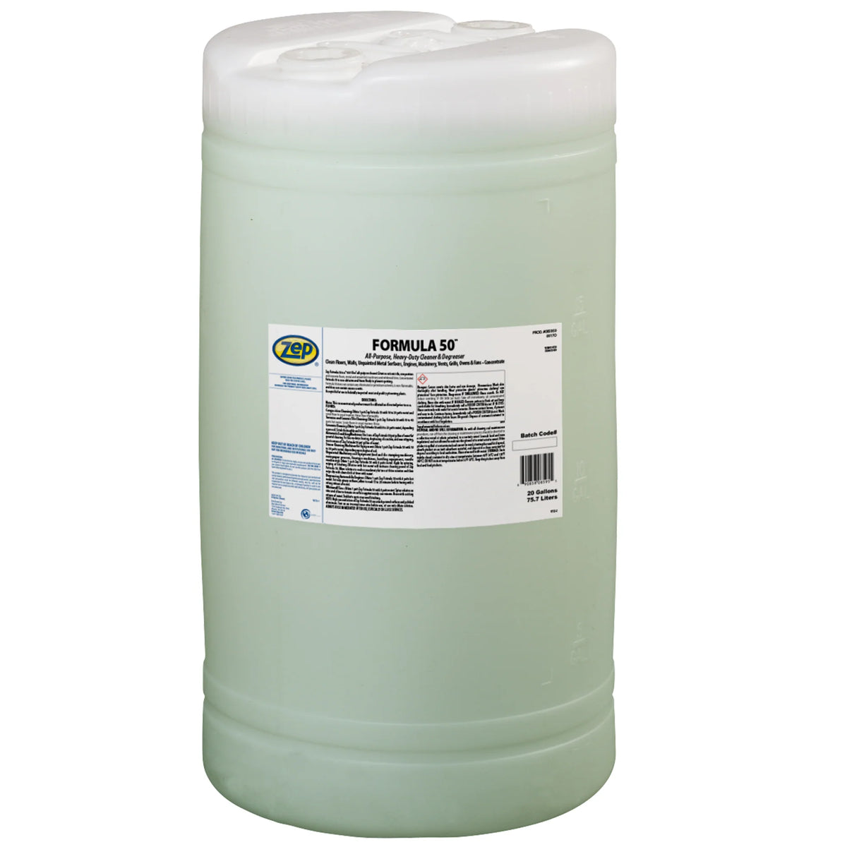 Zep Formula 50 Heavy-Duty Cleaner & Degreaser Concentrate – Industrial Strength Degreaser – 20 Gallon