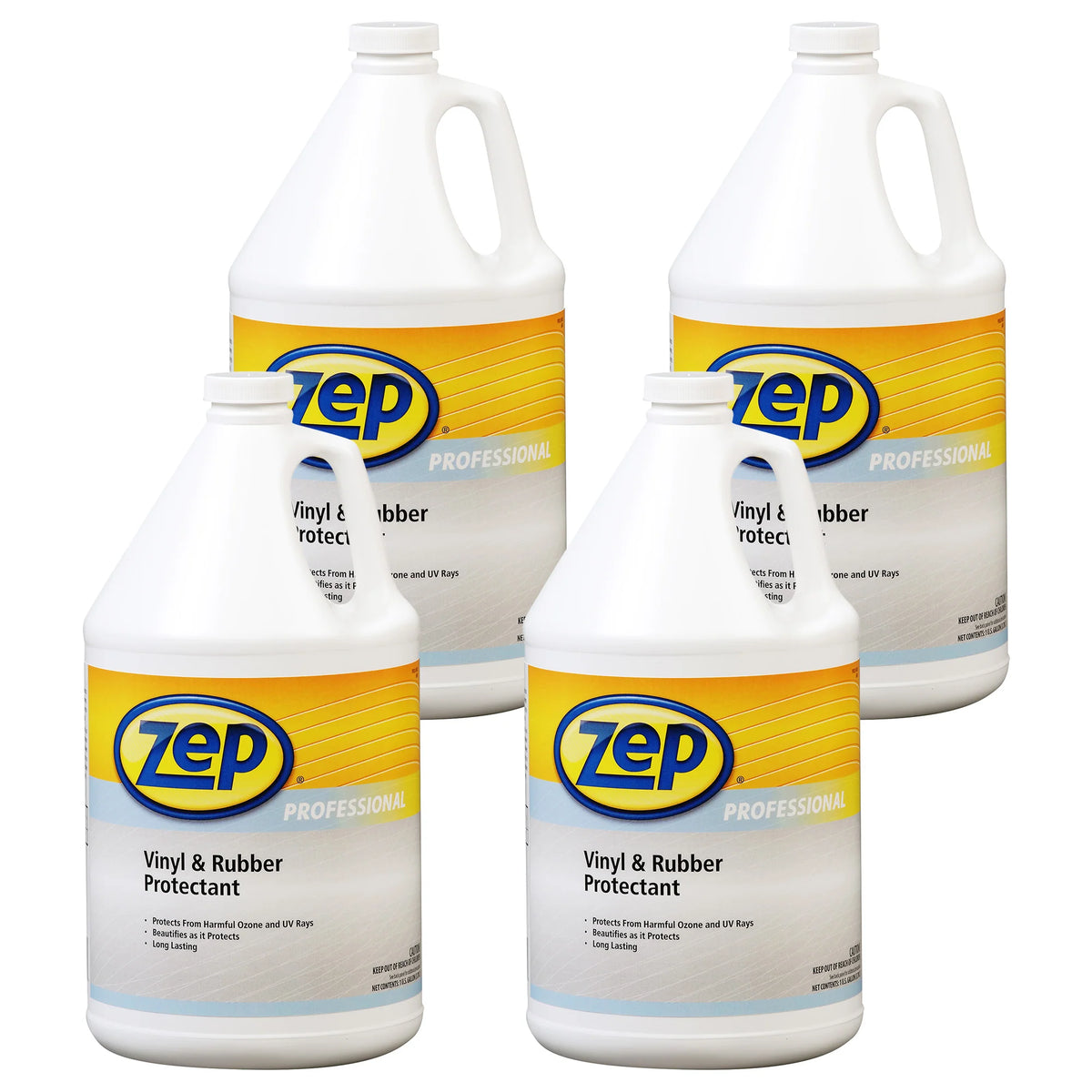 Zep Professional Vinyl & Rubber Protectant - Cleans and Preserves – 1 Gallon