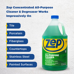 Zep Concentrated All-Purpose Cleaner and Degreaser – Customizable Strength for Any Cleaning Task– 1 Gallon