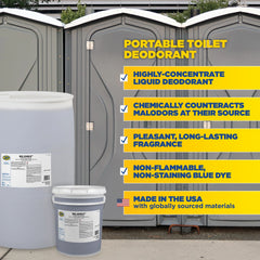 Zep Big John II Portable Toilet Deodorant – Concentrated Cleaner for Odor Control – 5 Gallon