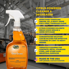 Zep Citrus Cleaner – Removes Grease and Oil – 32 oz.