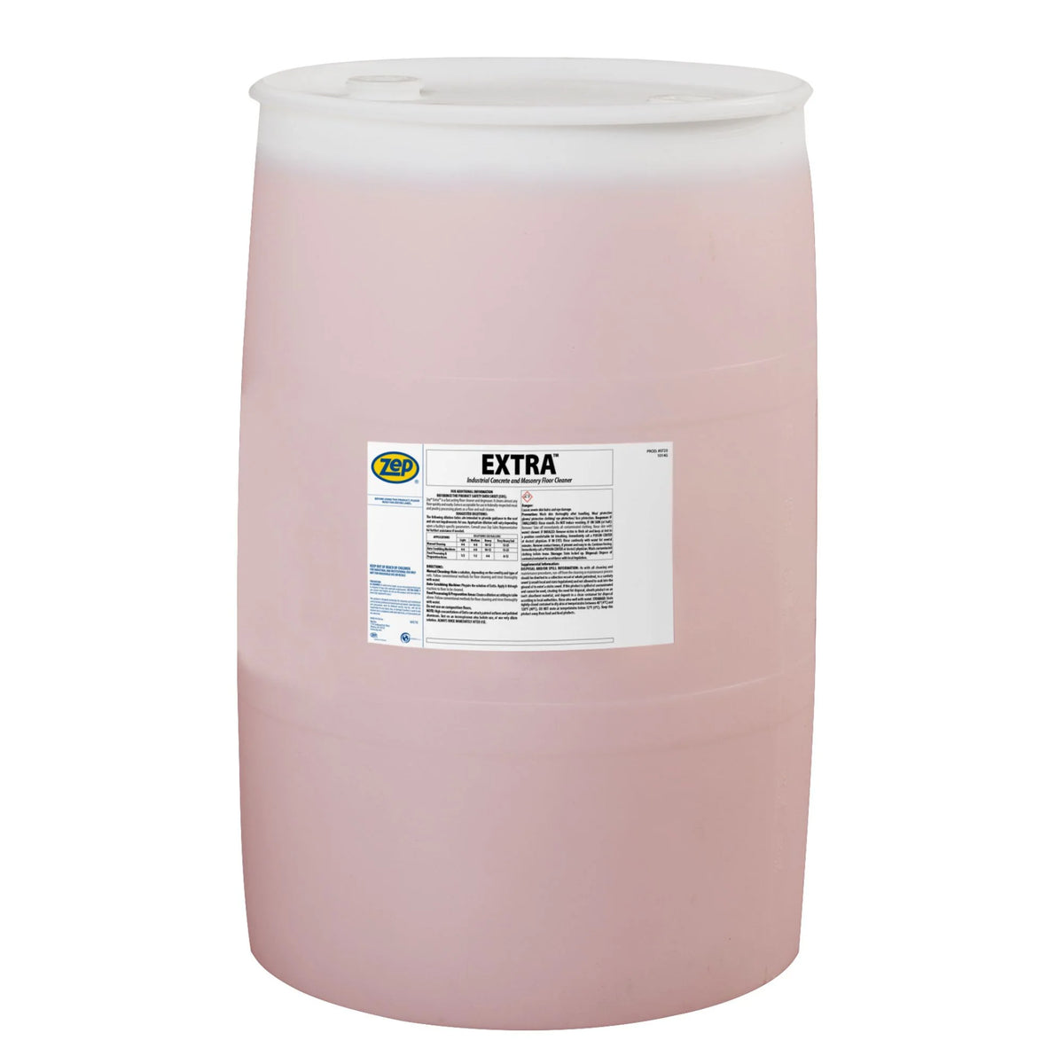 Zep Extra Industrial Concrete and Masonry Floor Cleaner – Fast Acting Floor Degreaser – 55 Gallon