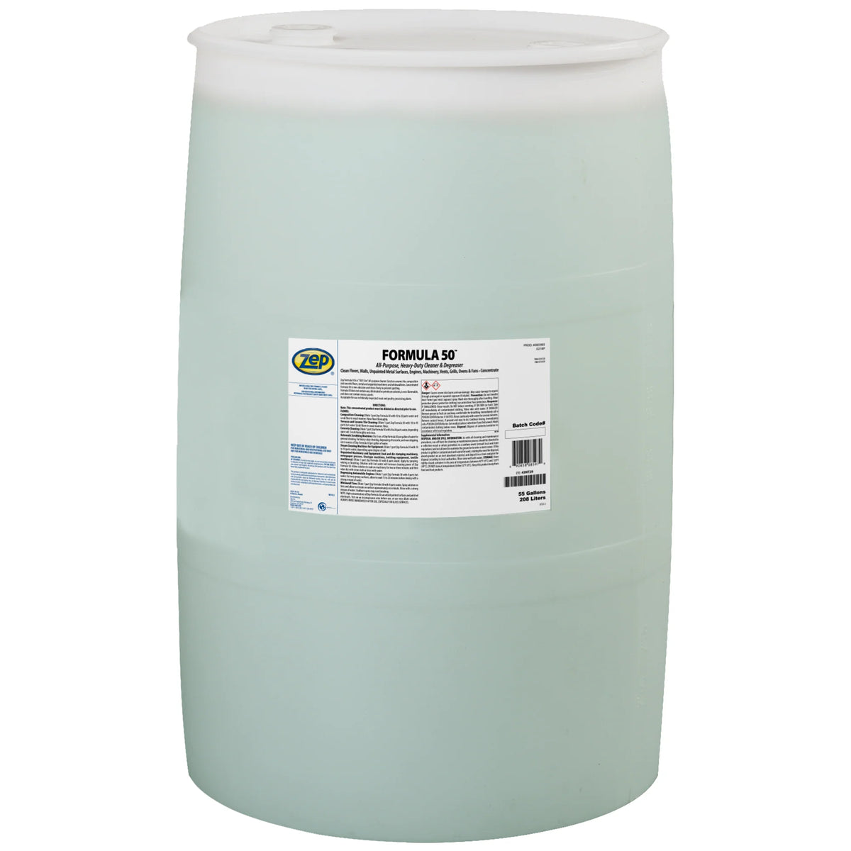Zep Formula 50 Heavy-Duty Cleaner & Degreaser Concentrate – Industrial Strength Degreaser – 55 Gallon