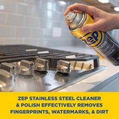 Zep Stainless Steel Cleaner & Polish 14 oz and Zep Oven & Grill Cleaner 19 oz