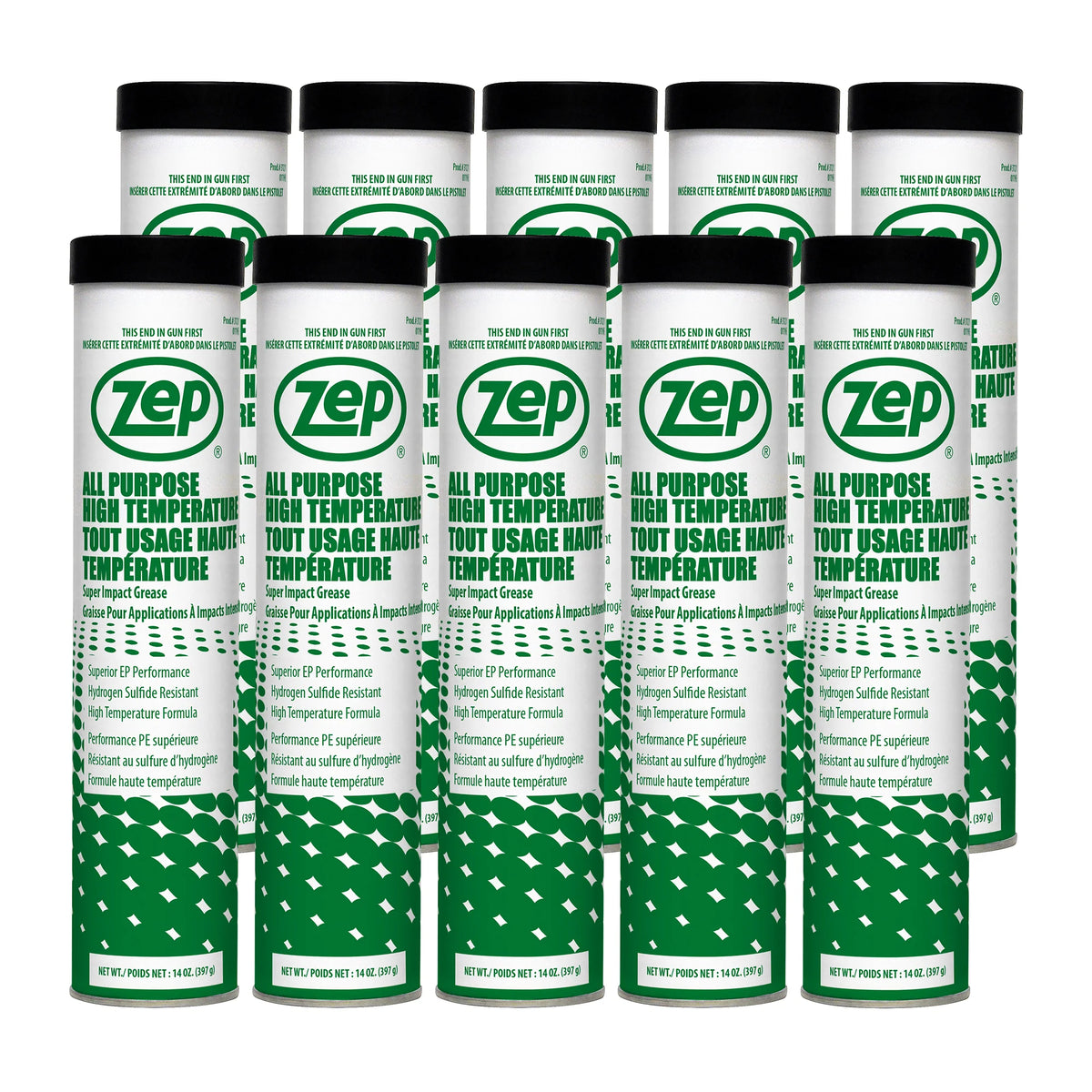 Zep All Purpose High Temperature Grease – Withstands Temps Up to 550 °F – 14 oz.