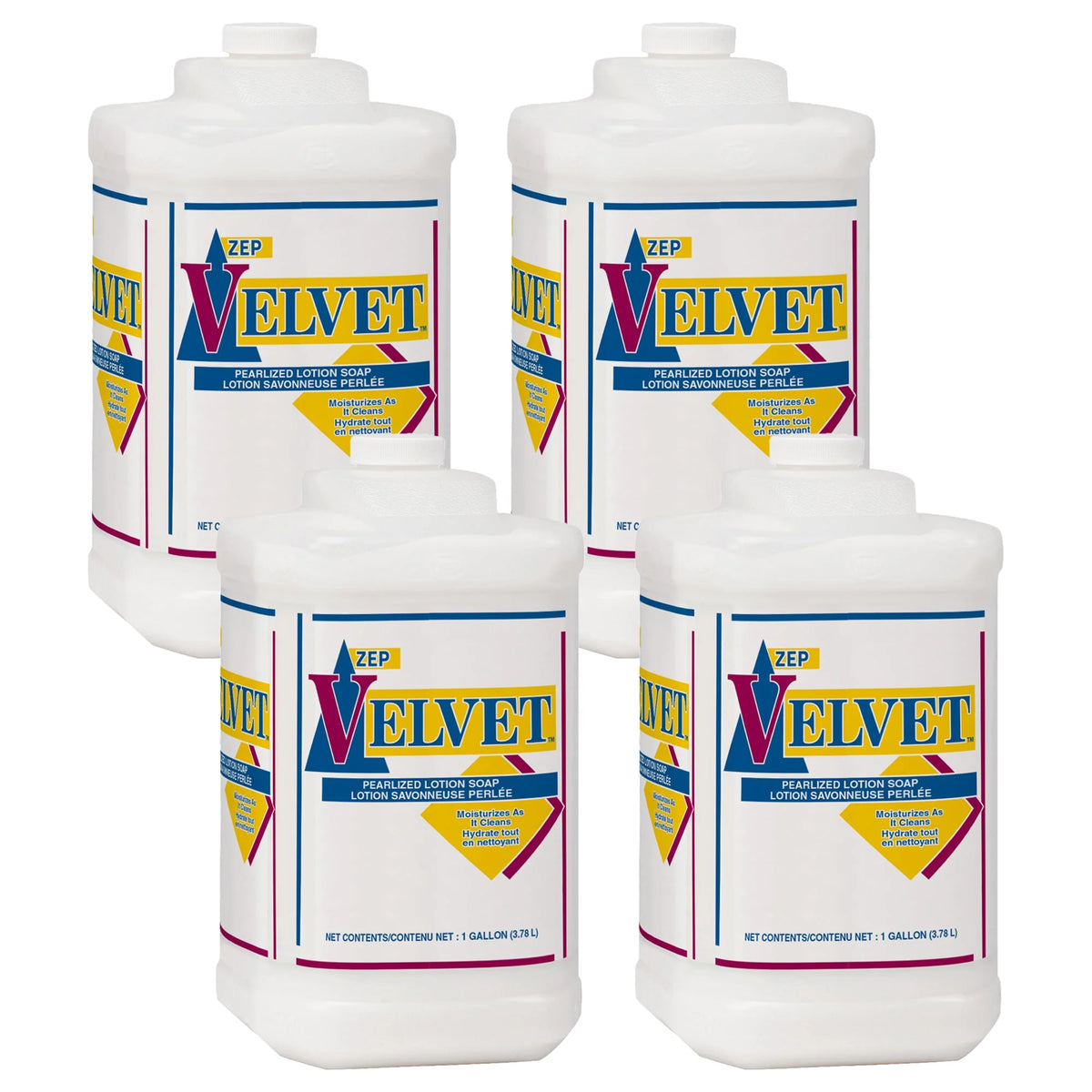 Zep Velvet Pearlized Lotion Soap – Moisturizes as it Cleans – 1 Gallon