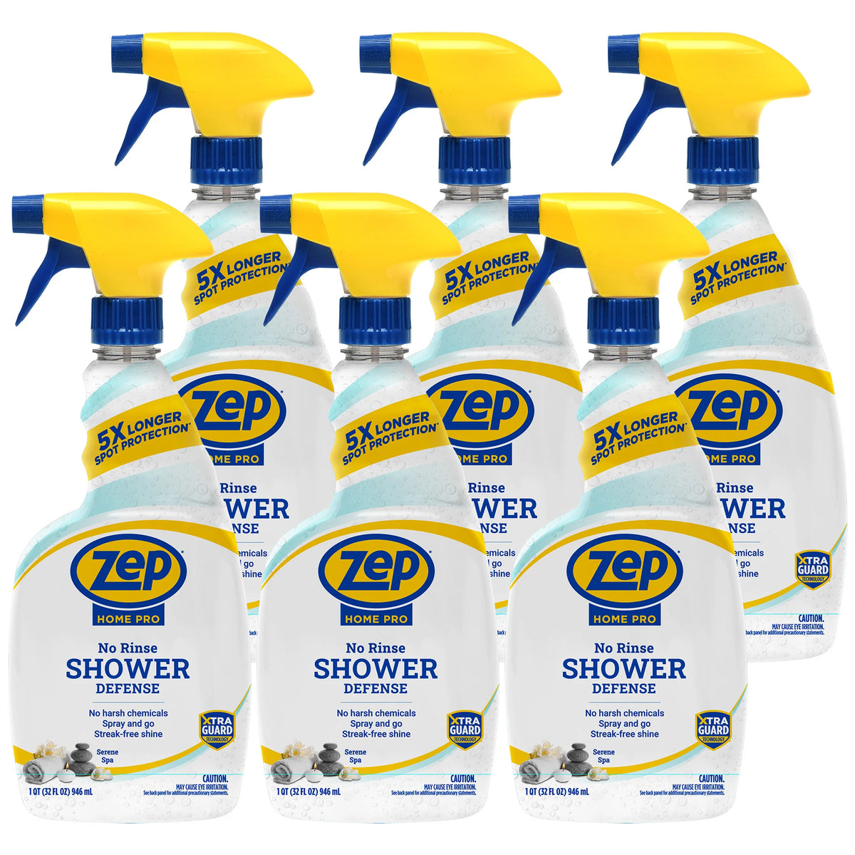 Zep Home Pro No-Rinse Shower Defense with XtraGuard Technology - 32 Fl. Oz.