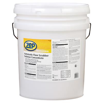 Zep Professional Automatic Floor Scrubber Solution Concentrate – Removes Smoke Damage – 5 Gallons