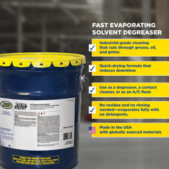 Zep Kwik-Solv Fast-Evaporating Solvent Degreaser – Evaporates Quickly – 5 Gallon