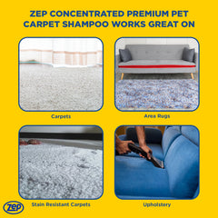 Zep Concentrated Premium Pet Carpet Shampoo - 1 Gallon