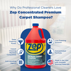 Zep Premium Carpet Shampoo Concentrate - 1 Gallon