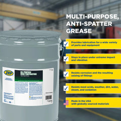 Zep All Purpose High Temperature Grease – Withstands Temps Up to 550 °F – 45 Pound