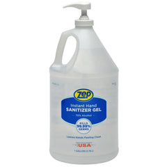 Zep Instant Hand Sanitizer Gel - Includes Pump – Kills 99.99% of Germs – 1 Gallon