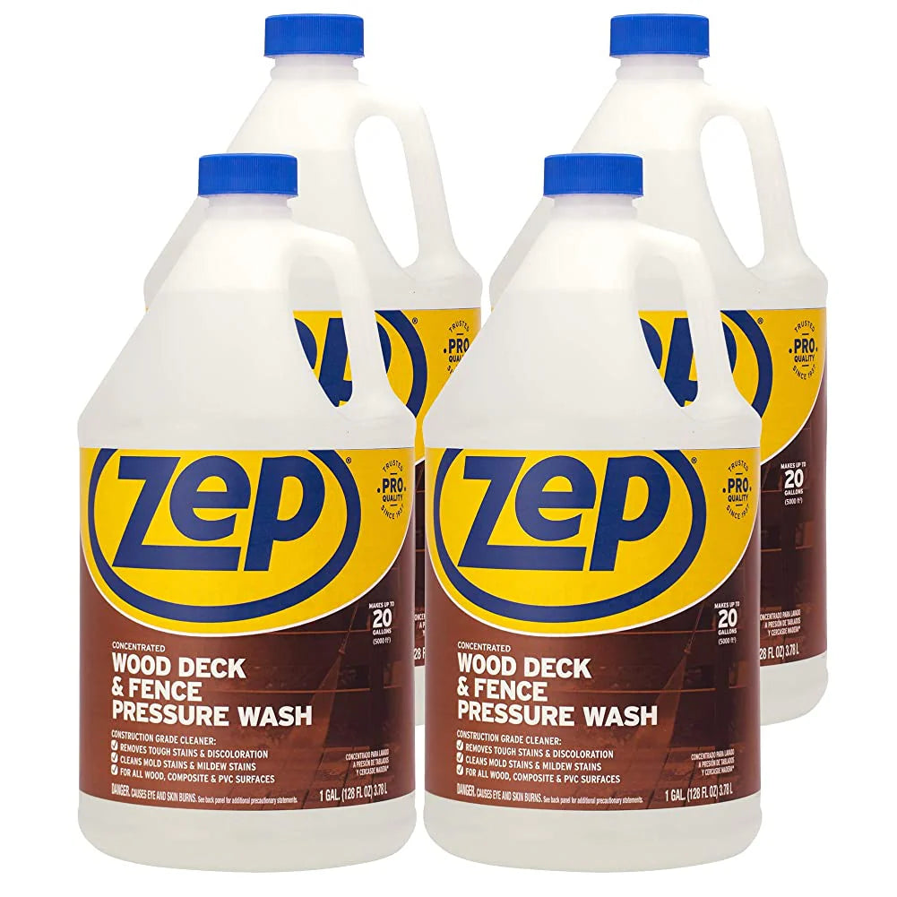 Wood Deck and Fence Pressure Wash Cleaner Concentrate - 1 Gallon