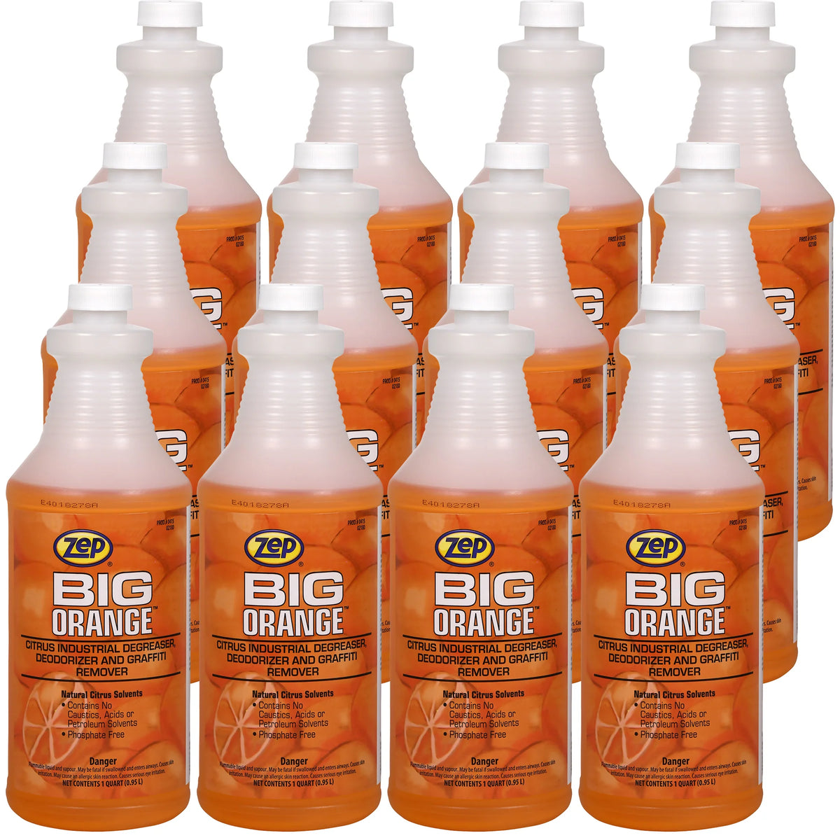 Zep Big Orange Citrus Industrial Degreaser, Deodorizer & Graffiti Remover – Removes Tough Soils – 32 oz.