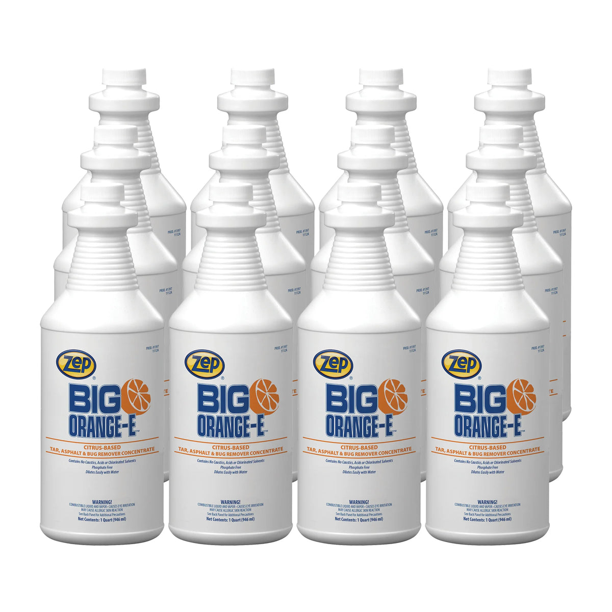 Zep Big Orange-E NPE Free Tar, Asphalt & Bug Remover Concentrate – Citrus Cleaner – 32 oz.