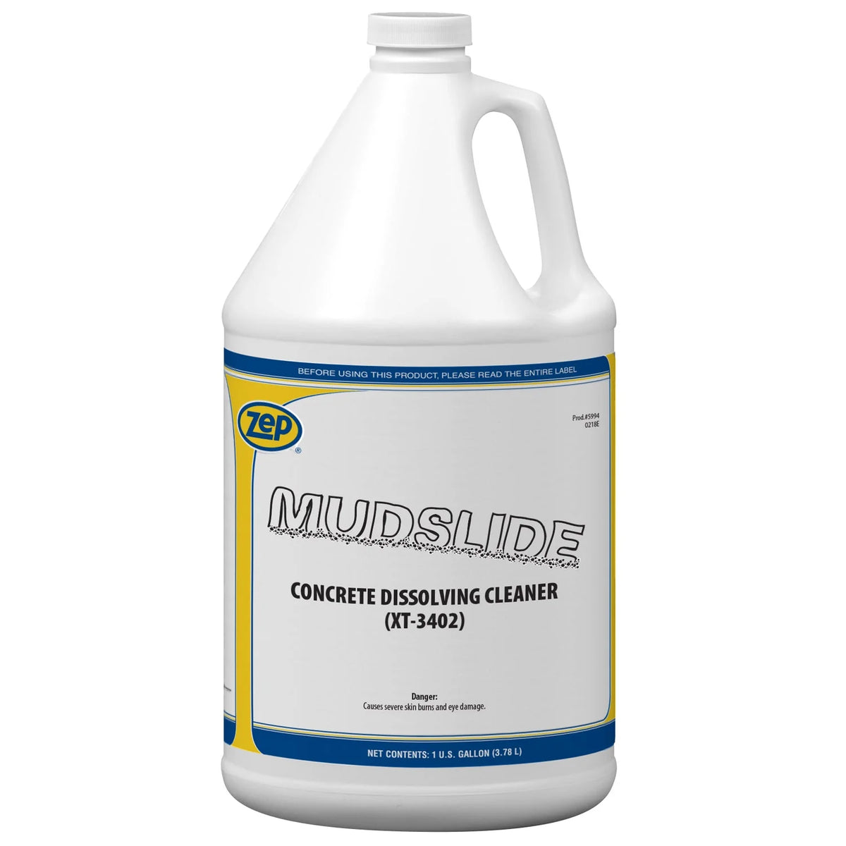 Zep Mudslide Concrete Dissolving Cleaner – Removes Concrete Build-Up – 1 Gallon